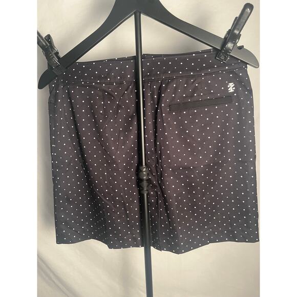 IZOD Golf Women’s Polka Dot Size 4k Skirt – Black White Lightweight - Picture 3 of 6